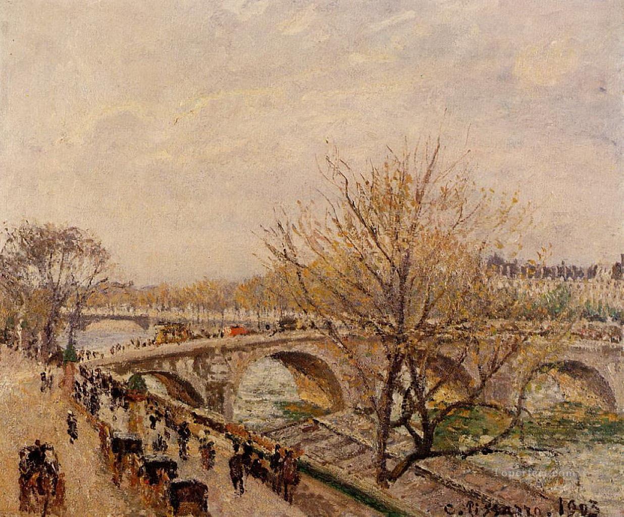 El Sena en París Pont Royal 1903 Camille Pissarro Pintura al óleo
